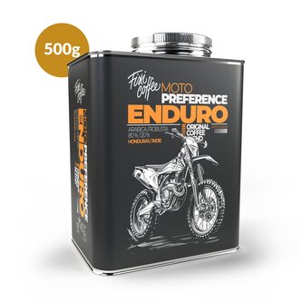 Motokafe – Enduro – dárková káva zrnková / stylový plechový kanystr / 500 g