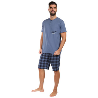 Pánské pyžamo Nedeto vícebarevné (1NAKV3) XXL