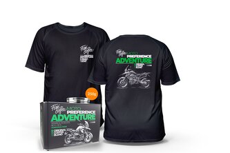MOTO fešák – Adventure (kafe + tričko) XL