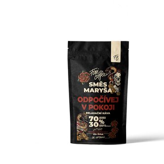 Káva Maryša – Odpočívej v pokoji – dárková káva zrnková / sáček Doypack / 250 g