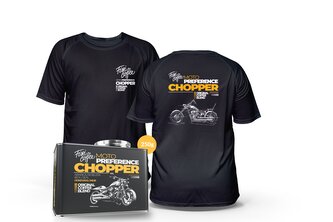 MOTO fešák – Chopper (kafe + tričko) XXL