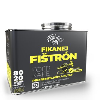 Fofrkafe – Fikanej fištrón – dárková káva jemně mletá / stylový plechový kanystr / 250 g