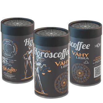 Horoscoffee – Váhy – dárková káva zrnková / papírová tuba / 500 g