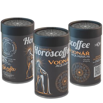 Horoscoffee – Vodnář – dárková káva kapsle / papírová tuba / 20 ks