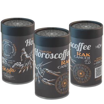 Horoscoffee – Rak – dárková káva jemně mletá / papírová tuba / 250 g