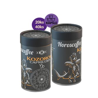 Horoscoffee – Kozoroh – dárková káva kapsle / papírová tuba / 20 ks