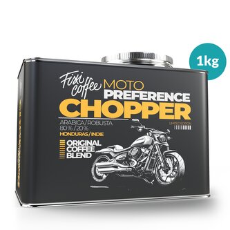 Motokafe – Chopper – dárková káva zrnková / stylový plechový kanystr / 1 kg