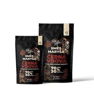 Káva Maryša – Černá vdova – dárková káva zrnková / sáček Doypack / 500 g