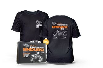 MOTO fešák – Enduro (kafe + tričko) L