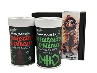Vánoční edice – Sváteční kolekce Maryša zrnková / papírová tuba / 2x250 g