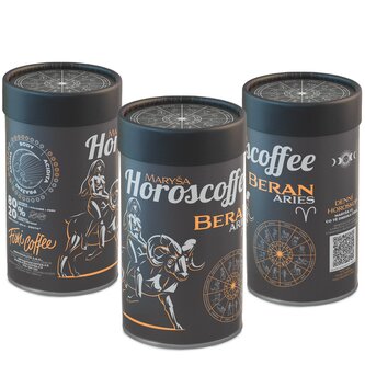 Horoscoffee – Beran – dárková káva zrnková / papírová tuba / 250 g