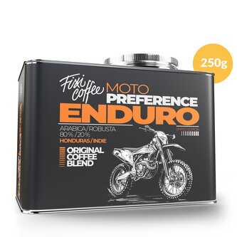 Motokafe – Enduro – dárková káva zrnková / stylový plechový kanystr / 250 g