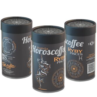 Horoscoffee – Ryby – dárková káva zrnková / papírová tuba / 500 g