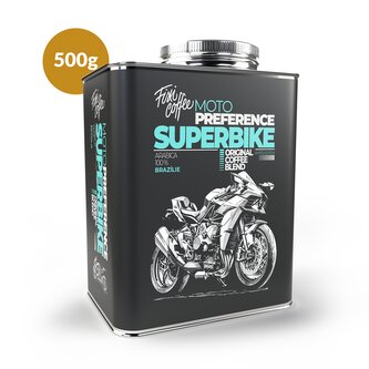 Motokafe – Superbike – dárková káva zrnková / stylový plechový kanystr / 500 g