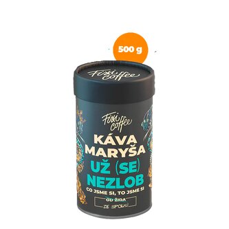 Káva Maryša – Už (se) nezlob – dárková káva zrnková / papírová tuba / 500 g