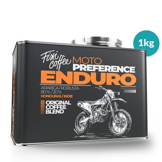 Motokafe – Enduro – dárková káva zrnková / stylový plechový kanystr / 1 kg