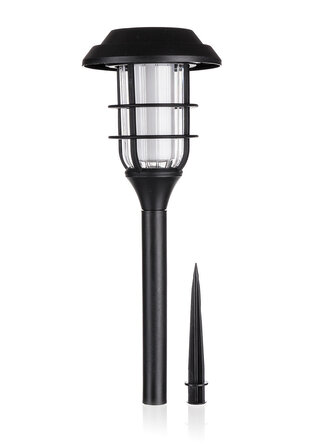 lampa solární pr.11,8cm, v.42,7cm, 12LED, PH ČER