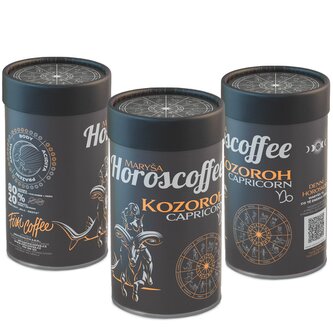 Horoscoffee – Kozoroh – dárková káva zrnková / papírová tuba / 250 g