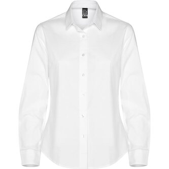 Dámská košile s dlouhým rukávem Moscu, bílá, Velikost XXL