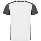 Pánské sportovní tričko Zolder, bílá /černá melírová, Velikost XL