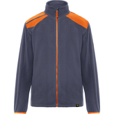 Pánská fleecová mikina Terrano, modrošedá/oranžová, Velikost S