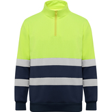 Pánská reflexní mikina Spica, námořnická modrá/svítivě žlutá, Velikost M