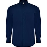 Pánská košile s dlouhým rukávem Aifos, námořnická modrá, Velikost XL