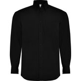 Pánská košile s dlouhým rukávem Aifos, černá, Velikost XXL