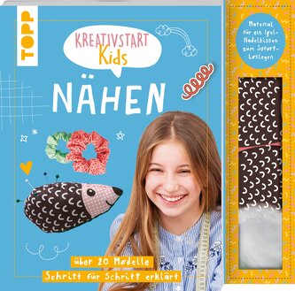 Kreativstart Kids Nähen. Anleitungsbuch und Material