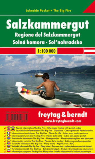 Freytag & Berndt Autokarte Salzkammergut. Regione del Salzkammergut. Solná komora; Sol'nohradsko