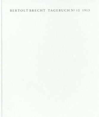 Tagebuch Nr.10, 1913, 2 Bde.
