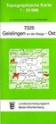 Topographische Karte Baden-Württemberg Geislingen an der Steige, Ost