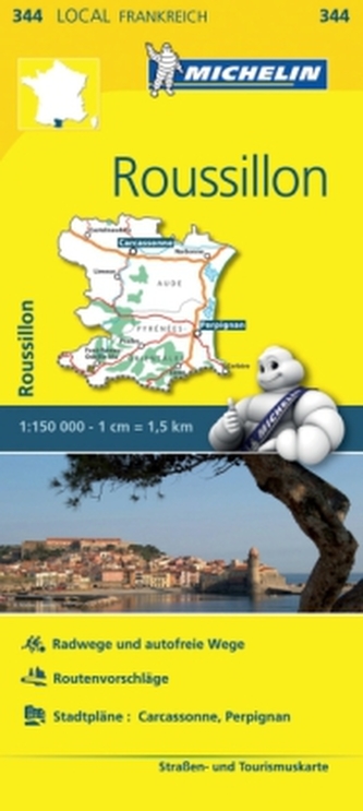 Michelin Karte Roussillon. Aude, Pyrénées-Orientales