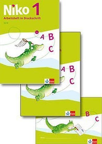 1. Schuljahr, Arbeitshefte in Druckschrift Teil A+B, Druckschriftschreiblehrgang und Schreibtabelle, 3 Hefte