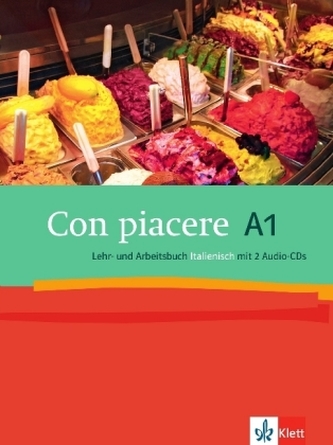 Con piacere A1, Lehr- und Arbeitsbuch Italienisch, m. 2 Audio-CDs