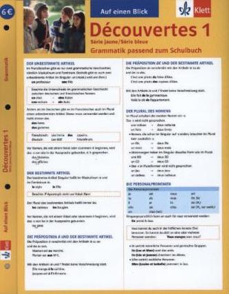 Auf einen Blick: Grammatik passend zum Schulbuch
