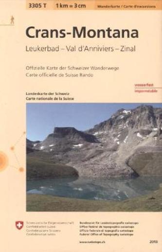 Landeskarte der Schweiz Crans - Montana