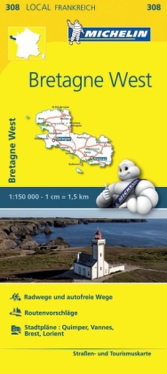 Michelin Karte Bretagne West