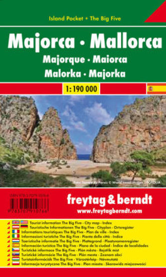 Freytag & Berndt Autokarte Mallorca. Majorca. Majorque; Maiorca; Maloka; Majorka