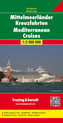 Freytag & Berndt Autokarte Mittelmeerländerländer Kreuzfahrten. Mediterranean Cruises. Croisiéres en Méditerranee. Crociere nel