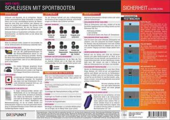 Schleusen mit Sportbooten, Info-Tafel