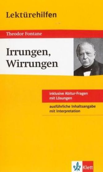 Lektürehilfen Theodor Fontane 'Irrungen, Wirrungen'