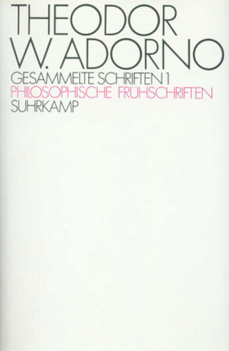 Philosophische Frühschriften