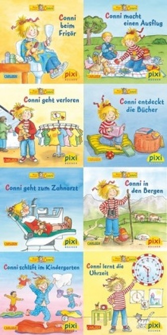 Pixi-Buch 1993-1999, 2001 Meine Freundin Conni, (Neues von Conni), 8 Hefte