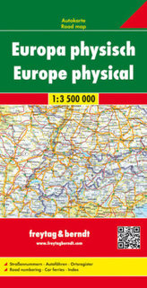 Freytag & Berndt Autokarte Europa, physisch. Europa, fisico. Europe fysiek