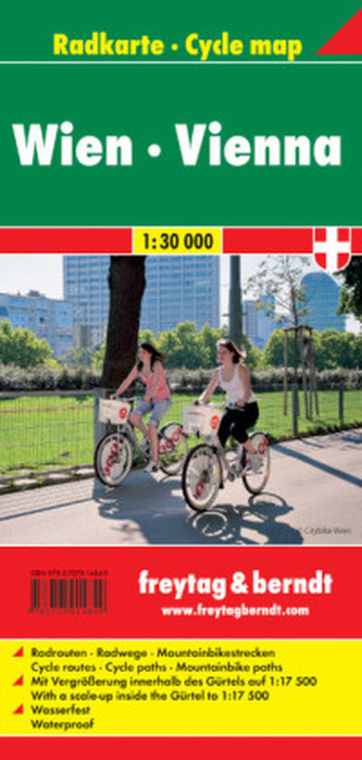 Freytag & Berndt Radkarte Wien. Freytag & Berndt Cycle map Vienna