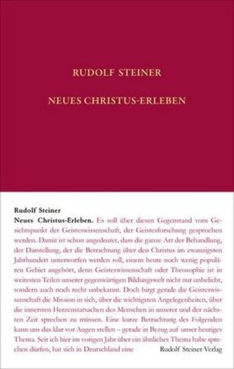 Neues Christus-Erleben