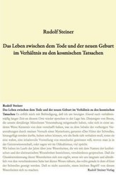 Das Leben zwischen Tod und neuer Geburt im Verhältnis zu den kosmischen Tatsachen