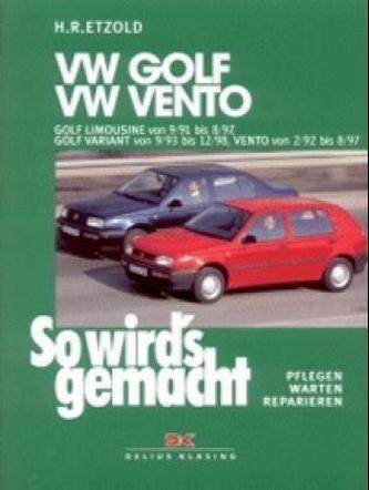 VW Golf Limousine von 9/91 bis 8/97, Golf Variant von 9/93 bis 12/98, Vento von 2/92 bis 8/97