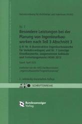 Besondere Leistungen bei der Planung von Ingenieurbauwerken nach Teil 3 Abschnitt 3, § 41 Nr. 6 (konstruktive Ingenieurbauwerke